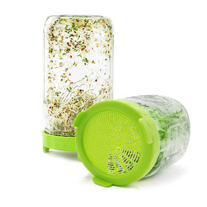 MasonJar SproutingLids美式苜蓿发芽瓶梅森罐家用生豆芽玻璃罐