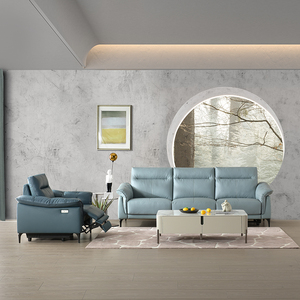 斯可馨FS1087北欧科技皮沙发简约现代轻奢宽大坐深科技皮沙发组合