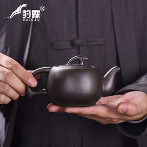柴烧紫砂壶泡茶壶单壶陶瓷家用煮茶器冲茶水壶沏茶具茶叶手把古典