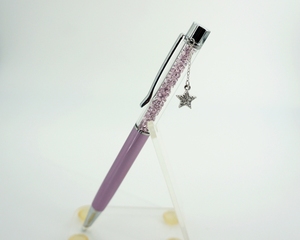 施华洛世奇笔水晶笔正品五角星星吊坠笔怦然星动苏星宇同款笔