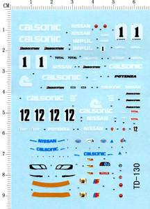 1/64 日产 GTR R34 模型玩具车身数字康奈可英文标志水贴纸