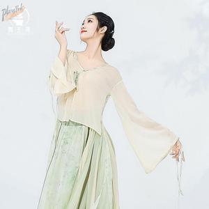 舞主角古典舞蹈服女飘逸雪纺纱衣中国舞汉唐风演出服赵灵儿练功服