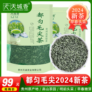 贵州都匀毛尖茶2024新茶特级明前春茶浓香型绿茶散装袋装茶叶500g