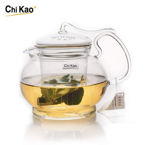 chikao奇高玻璃茶具玻璃壶神采碧月壶耐热加厚玻璃带过滤花茶壶