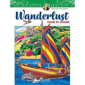 Creative Haven Wanderlust Color by Number 旅行风景数字填色书