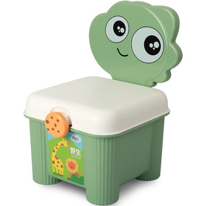 可爱卡通收纳椅收纳箱仿真动物模型玩具家具塑料收纳盒造型储物箱