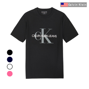 Calvin Klein Jeans经典CK字母印花男士夏季短袖圆领T恤明星同款