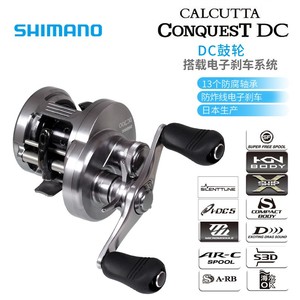 SHIMANO 禧玛诺 CALCUTTA CONQUEST CQ DC 电磁刹车远投鼓轮日本