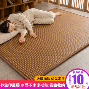夏季地垫睡垫直接铺地上睡觉打地铺专用凉席床垫榻榻米神器可折叠