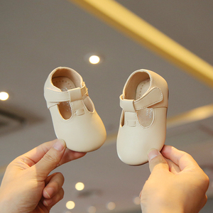 女婴儿小皮鞋0-1岁不掉跟女宝宝公主鞋小童春秋款韩版单鞋学步鞋
