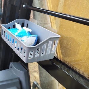 塑料盒驾驶室吊篮挂壁式物篮置物挖掘机篮子框储架小杂物收纳吸盘