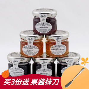 【6瓶】英国进口Tiptree缇树小果酱草莓黑加仑樱桃覆盆子细橙甜杏