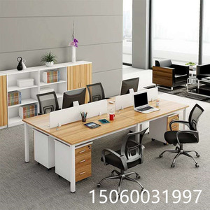 厂家直销职员办公桌246人钢架位简约现代屏风卡位电脑桌椅组合