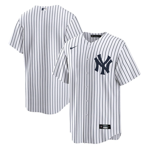 美国职业棒球联盟 Yankees 纽约洋基队 刺绣球衣棒球服开衫短袖