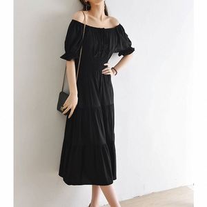 裙子领森系夏季新品2020尚法式韩版时尚女装层收腰瘦连衣裙