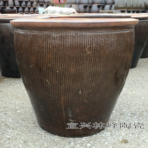 宜兴陶器  250斤水容量 粗陶水缸 腌肉 腌菜陶缸 瓦缸