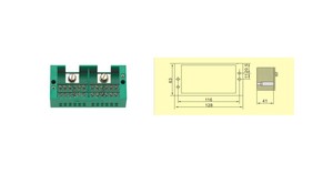 海燕接线盒FJ6/HY2-24/C 单相二进二十四出绿色电表箱计量箱用