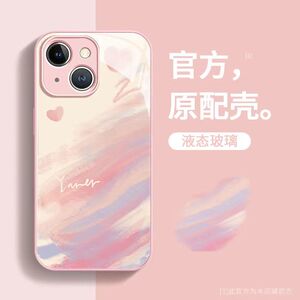 晕染渐变爱心OPPOreno9手机壳reno5/6/7SE/8pro保护套oppoa97新款k10x全包a72彩色findx5玻璃r17女k9s防摔4se