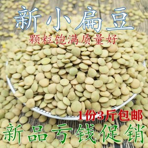 新货小扁豆1500g甘肃会宁天水特产扁豆子农家高原小扁豆 兵豆包邮