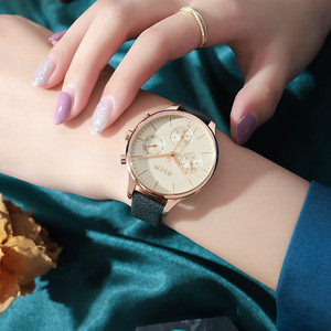 julius聚利时韩版时尚女表复古大表盘日期星期三针显示女士手表