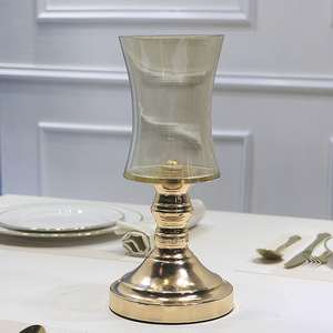 欧式美式创意客厅茶几样板房餐桌高档家居装饰品蓄水玻璃花瓶摆件