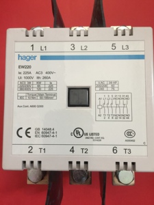 HAGER/海格  EW220_C交流接触器223752电磁继电器220VAC 3P225A