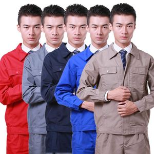 忠杰者春秋工作服套装男电力工人服机修服加厚帆布工装耐磨劳保服