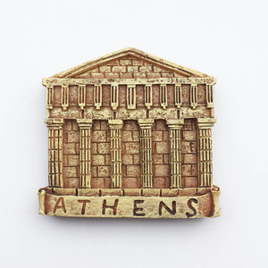 希腊雅典卫城遗址创意立体地标旅游纪念装饰工艺品礼物磁铁冰箱贴