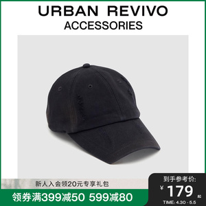 URBAN REVIVO2024春季新款女士潮酷休闲风百搭帽子UAWA40150