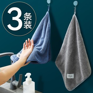 擦手毛巾擦手巾挂式超强吸水加厚厨房卫生间搽手帕抹手布插手干手