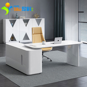 办公桌老板桌简约现代创意总裁桌子办公室家具轻奢经理桌椅组合