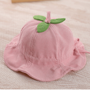 婴儿帽子春秋女宝宝渔夫帽可调节婴幼儿春天可爱公主遮阳帽太阳帽