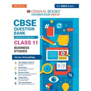 【4周达】Oswaal CBSE Chapterwise & Topicwise Question Bank Class 11 Business Studies Book (For 2023-2... [9789356349254]