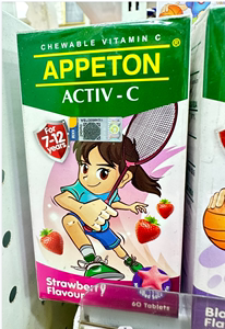 澳门代购  APPETON爱必顿 维生素C咀嚼片 草莓味 60粒