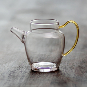 中式仿古宋款 精制加厚耐热玻璃 执壶水注泡茶壶公道杯分茶器茶道