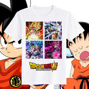 Dragon Ball goku  t shirt 七龙珠超级赛亚人悟空儿童亲子T恤衫