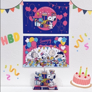 现货 日本snoopy town史努比生日限定冰箱贴 亚克力立牌 毛绒挂件