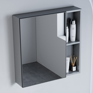 镜柜镜箱太空铝浴室柜组合单独收纳盒卫生间挂墙式储物镜子北欧式