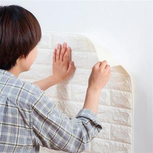 白色自粘墙贴砖地板革背景墙洗手间阳台砖瓷砖欧式添缝剂装修