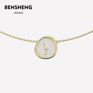 BENSHENG艺术家系列达利流淌的时钟项链女锁骨链法式原创小众设计