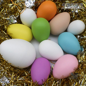 希宝仿真白色彩色卡通彩绘鸡蛋壳 复活节彩蛋DIY儿童手工制作玩具
