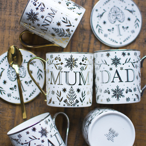 收集时光 给家人买只杯子吧 dad&mom陶瓷水杯咖啡杯牛奶杯早餐杯