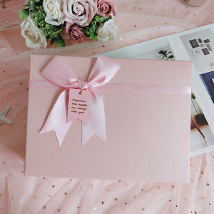生日礼物盒子空盒简约送女友睡衣礼盒包装盒粉色少女心围巾长方形