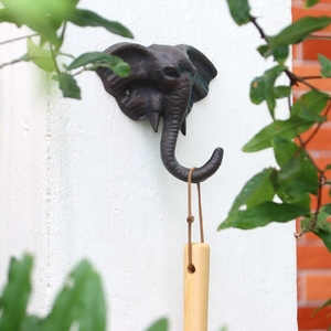 美式创意动物大象装饰挂钩墙面壁挂玄关收纳复古钥匙架个性衣帽钩