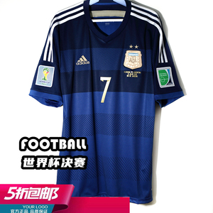 梅西2014阿根廷世界杯决赛客场球衣阿迪达斯正品足球服G75187