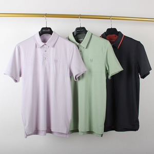 四面弹高尔夫短袖Polo衫男 网眼透气排湿Golf球服运动速干球衣