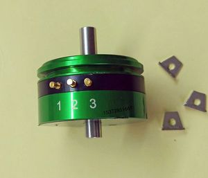 CPP35B精密电位器角度传感器双出轴1K2K5K10K绿测器轴径6MM