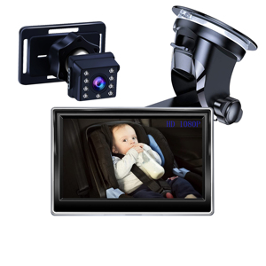 安全座椅5寸HD 1080P车载婴儿监视器百万万数字高清夜视宝宝监控
