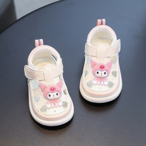 女宝宝凉鞋夏季学步鞋男软底1-2岁婴儿凉鞋儿童鞋一周岁镂空透气9