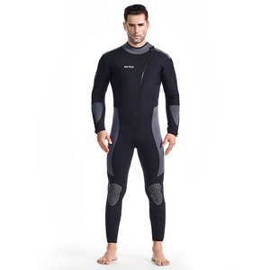 ZCCO新款男女款5mm潜水服 连体长袖保暖防晒冬泳泳衣 加厚水母服
